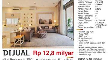 Gambar 2 Dijual Rumah Mewah 3 Lantai Golf Residence Pik2 Jakarta Utara, Bagus Siap Huni Full Furnished 