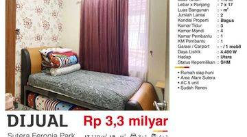 Gambar 5 Dijual Rumah 2 Lantai Sutera Feronia Park Alam Sutera Tangerang Bagus Baru Renov Siap Huni SHM Can 