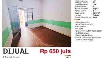 Gambar 2 Dijual Kios 2 lantai  Serasa Ruko Melati Mas Tangerang Selatan SHM , Bagus Siap Usaha 