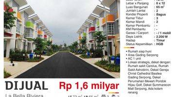 Gambar 3 Dijual Murah Rumah 2 Lantai La Bella Riviera Gading Serpong Tangerang Bagus Siap Huni Strategis 