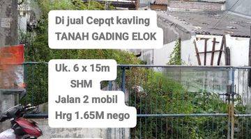 Gambar 1 Tanah Kavling 90 m² SHM - Sertifikat Hak Milik di Gading Elok Timur, Kelapa Gading