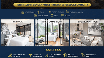 Gambar 2 Apartment Selatan Jakarta, The Parc South City, Type 1 Br A