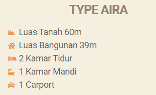 Gambar 4 Rumah Asri di Selatan Jakarta, Grand Duta City Parung Type Aira