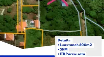 tampak depan lahan langka ukuran kecil di