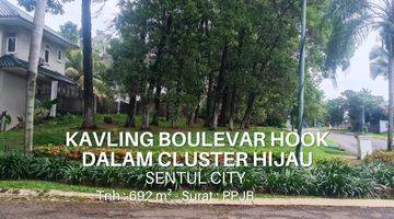 Gambar 1 KAVLING BOULEVAR HOOK 
Dalam cluster hijau dan teduh di Sentul City 