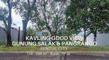 Gambar 1 KAVLING GOOD VIEW
View gunung Salak & Gede Pangrango
Depan belakang jalan cluster di Sentul City 