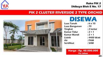 Gambar 1 DISEWA Rumah 2 Lantai di Riverside Hook.