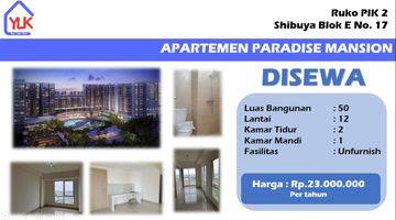 Gambar 1 DISEWA Apartemen Paradise mansion 2BR Unfurnished