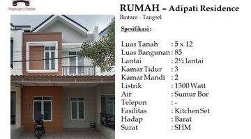 Gambar 1 Dijual Rumah Adipati Residence Bintaro Tangerang Selatan