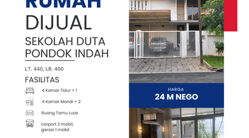 Gambar 1 Rumah 2 Lantai di Sekolah Duta Pondok Indah, Jakarta Selatan, Jakarta Selatan