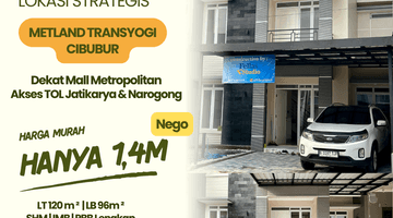 Gambar 1 Jual Rumah 2 Lantai Siap Huni Dekat Mall Metropolitan Cibubur