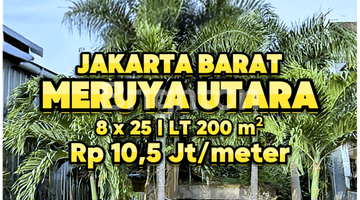 Gambar 1 TANAH KAVLING 8x25m. Di Kav DKI, Meruya Utara, Jakarta Barat