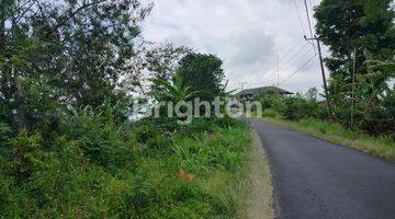 Gambar 1 LAHAN AKSES JALAN ENAM METERAN DEKAT AIR TERJUN DENGAN VIEW TEBING HIJAU DAN PEGUNUNGAN