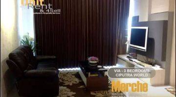 Gambar 1 Via Tower Apartment 3br 31th. Fl. Ciputra World Chic Furnished