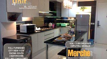 Gambar 1 Apartement via and vue ciputra world 3 BR Furnished Bagus