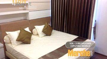 Gambar 5 Apartement via and vue ciputra world 3 BR Furnished Bagus