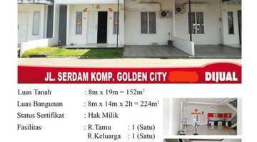 Gambar 1 DIJUAL RUMAH JLN. SEDAM KOMP. GOLDEN CITY di Jalan : Sungai Raya Dalam, CLUSTER