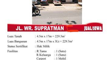 Gambar 2 DIJUAL RUKO TEPI JALAN WR. SUPRATMAN