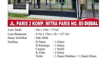 Gambar 1 Dijual Rumah Rapi Siap Huni Jl. Paris2