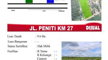 Gambar 2 DIJUAL TANAH TEPI JALAN PENITI TOTAL 9,6 Ha