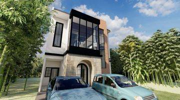 Gambar 3 Rumah Industrial 3 Lantai Baru Mezzanine Roof Top Balcony Bsd