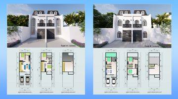 Gambar 3 Rumah 2½ lantai dengan private pool lokasi premium dekat pintu tol