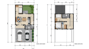 Gambar 2 RUMAH MEWAH AMERICAN CLASIC THE SAITAMA AVENUE  DI KEMANG BOGOR TIPE AKIRA