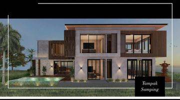 Gambar 3 Dijual villa tropical modern dengan rice paddy & ocean view dekat Canggu Bali