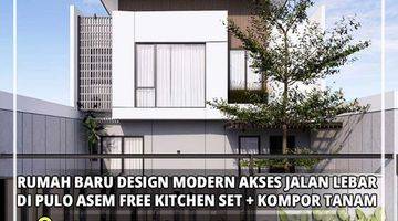 Gambar 1 Rumah Baru Design Modern Akses Jalan Lebar di Pulo Asem Rawamngun, Jakarta Timur