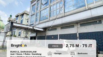 Gambar 1 Di Jual/Sewa Ruko Baru Panjang Tanah 46 Meter Jalan Darussalam 