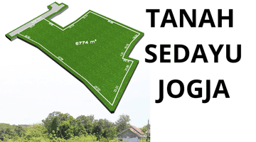 Gambar 2 Tanah Jogja Cocok Resto/Perumahan, Jl Wates Km 8 : Sedayu Bantul