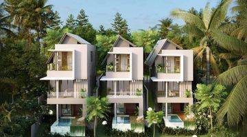 Gambar 2 Villa 3 Lantai View Sungai Dekat Canggu Cocok untuk Investasi 