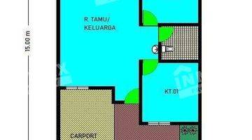 Gambar 2 Dijual rumah 1,5 lantai terawat lokasi bunga-bunga, lowokwaru malang