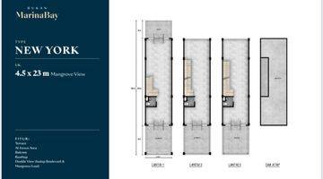 Gambar 2 Rukan Primary Marina Bay Pik2 Uk 4,5x20 3Lantai+Rooftop 