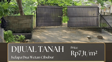 Gambar 1 Dijual Tanah Kelapa Dua Wetan Cibubur