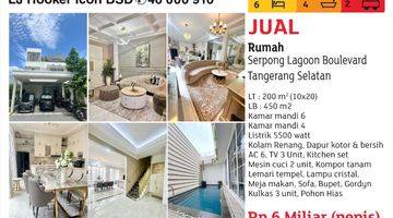 Gambar 1  Dijual Rumah Full Interior Designed Furnished di Serpong Lagoon Boulevard, Tangerang Selatan (ada kolam renang)