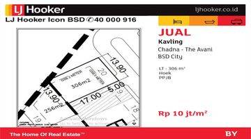 Gambar 1 Dijual Tanah Kavling 306m2 Hoek di Cluster Chadna, The Avani BSD City