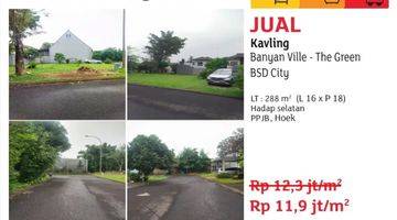 Gambar 1 Tanah Kavling 288m2 Hoek di Cluster Banyan Ville, The Green BSD City, BSD The Green