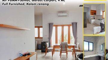 Gambar 1 Rumah Solobaru furnished dengan kolam renang