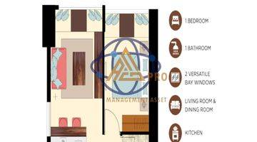 Gambar 1 Dijual Apartemen Orange County Cikarang 1br Semi Furnished