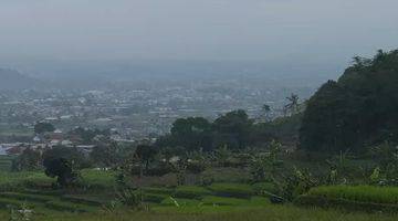 Gambar 1 Jual Cepat Tanah Puncak Cipanas Pemandangan Gunung,Sawah & Sungai