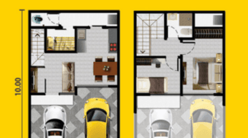 Gambar 1 Rumah PIK2 luas 6x10 kondisi baru unfurnished, 2+1 kamar