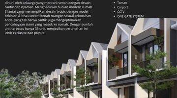 Gambar 2 Rumah 2 lantai full bata merah one gate system dengan konsep scandinavian DP 0% dan diskon 50jt