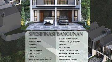 Gambar 3 Rumah 2 lantai full bata merah one gate system dengan konsep scandinavian DP 0% dan diskon 50jt