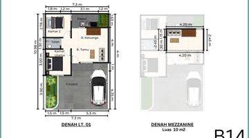 Gambar 1 Rumah Siap Huni Sleman, Free Motor Listrik Mezzanine