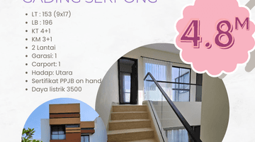 Gambar 1 Rumah 2 Lantai Bagus Semi Furnished di Cluster Mozart Symphonia Gading Serpong, Tangerang