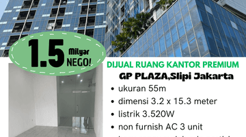 Gambar 1 Ruang-usaha di Ruang Kantor Premium Gp Plaza, Slipi Jakarta, Jakarta Barat 55 m SHM