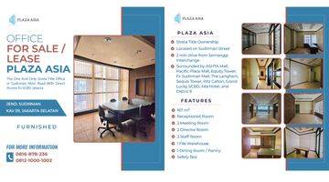 Gambar 1 Plaza Asia Office For Sale lease Low Zone Furnished