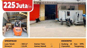 Gambar 2 Gudang Kav. DPR, Cipondoh, 12x30m², SHM