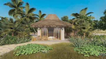 Gambar 1 Villa Arya Glamp di Arya Sunut Lombok